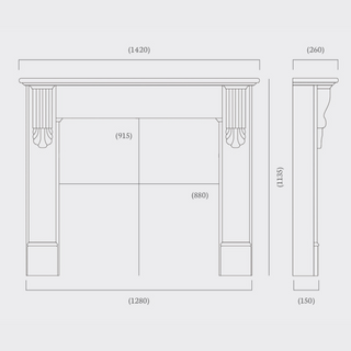 Nuffield 56" Fireplace Mantel