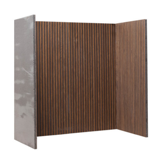 Nut Black Slatted Effect Chamber Liner - Capital Fireplaces