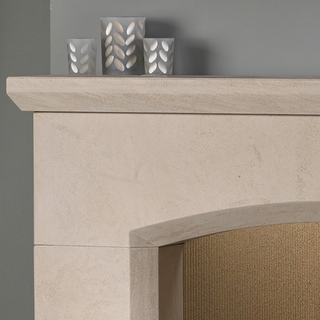 Olvera 48" Corinthian Stone Mantel