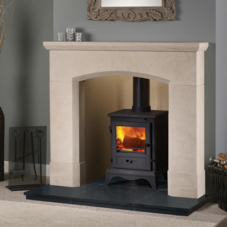 Olvera 48" Corinthian Stone Mantel
