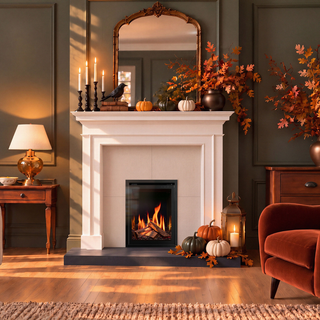 Eclipse 40R 16" LCD Inset Electric Fire with IlluminOak Logs – Onyx