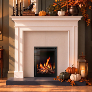 Eclipse 40R 16" LCD Inset Electric Fire with IlluminOak Logs – Onyx