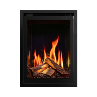 Eclipse 40R 16" LCD Inset Electric Fire with IlluminOak Logs – Onyx