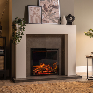 Eclipse 65HLR Tall  LCD Landscape Inset Electric Fire with IlluminOak Logs – Onyx