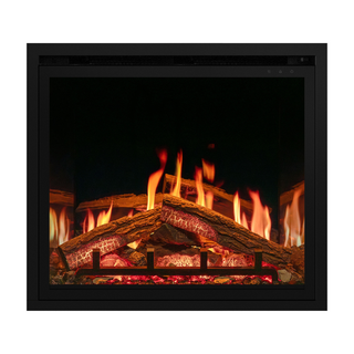 Eclipse 65HLR Tall  LCD Landscape Inset Electric Fire with IlluminOak Logs – Onyx