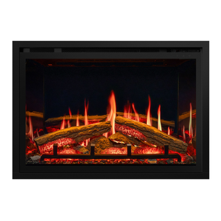 Eclipse 75R Large LCD Landscape Inset Electric Fire with IlluminOak Logs – Onyx