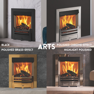 Mirage 40i Hearth Inset LCD Electric Fire - Onyx