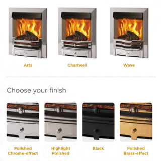 Mirage 40i Hearth Inset LCD Electric Fire - Onyx