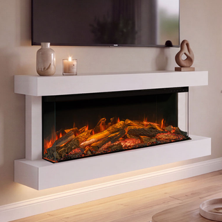 Turin 120 Avita Electric Fireplace Suite - Onyx