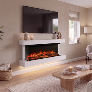 Turin 120 Avita Electric Fireplace Suite - Onyx