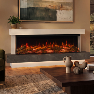 Turin 160 Avita Electric Fireplace Suite - Onyx