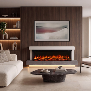 Turin 160 Avita Electric Fireplace Suite - Onyx