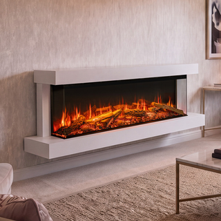 Turin 160 Avita Electric Fireplace Suite - Onyx