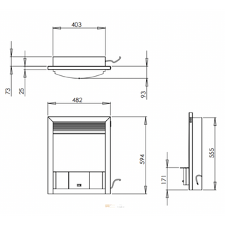 Ex-Display Timara Opulus Electric Fire and Fireplace Suite
