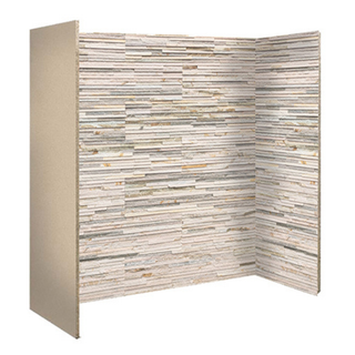 Beige multi colour waterfall effect slate chamber lining set