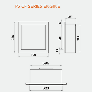 Paragon P5 Log Effect CF Gas Fire - Charlton & Jenrick