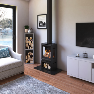 Paragon Edge 3S 3-Sided Conventional Flue Gas Stove - Charlton & Jenrick