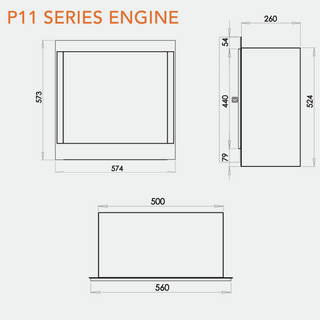 Paragon P11 Log Effect CF Gas Fire - Charlton & Jenrick