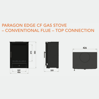 Paragon Edge Conventional Flue Gas Stove - Charlton & Jenrick