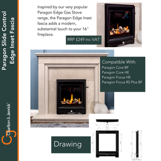 Paragon Focus RS Plus Balanced Flue Coal Effect Gas Fire - Charlton & Jenrick
