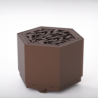Hex Smokeless Outdoor Fire Pit - Pollen by Hunter Stoves