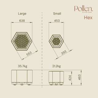 Hex Smokeless Outdoor Fire Pit - Pollen by Hunter Stoves