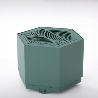 Hex Smokeless Outdoor Fire Pit - Pollen by Hunter Stoves