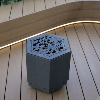 Hex Smokeless Outdoor Fire Pit - Pollen by Hunter Stoves
