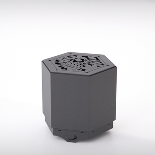Hex Smokeless Outdoor Fire Pit - Pollen by Hunter Stoves