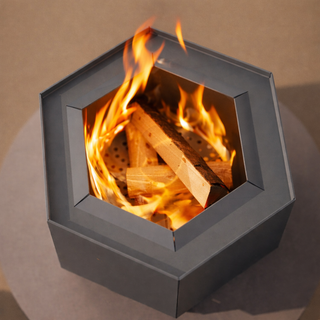 Hex Smokeless Outdoor Fire Pit - Pollen by Hunter Stoves
