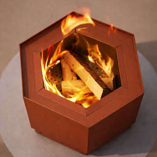 Hex Smokeless Outdoor Fire Pit - Pollen by Hunter Stoves