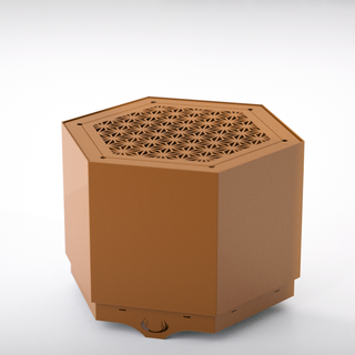 Hex Smokeless Outdoor Fire Pit - Pollen by Hunter Stoves