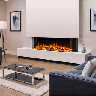 Proflame 3-Sided App Control Media Wall Electric Fire (100, 125, 160cm) - Flavel