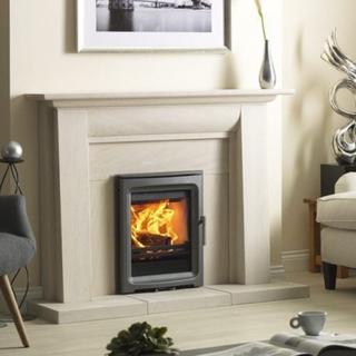 PV5i Purevision 5kW Gunmetal Grey Inset Multifuel Stove - Charlton & Jenrick
