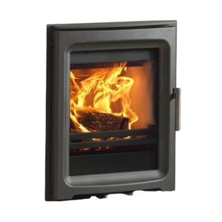 PV5i Purevision 5kW Gunmetal Grey Inset Multifuel Stove - Charlton & Jenrick