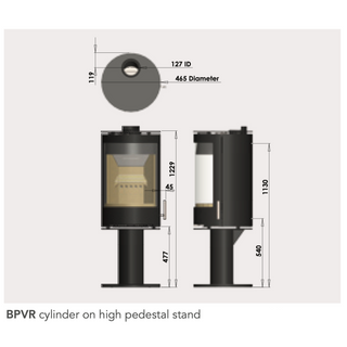 Purevision PVR Cylinder Stove