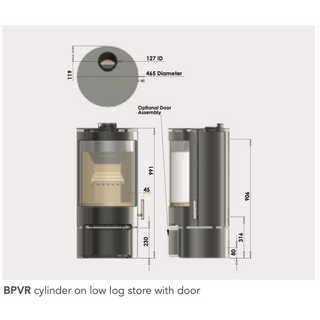 Purevision PVR Cylinder Stove