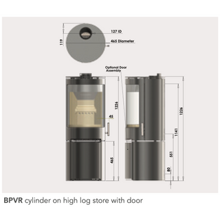 Purevision PVR Cylinder Stove