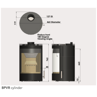 Purevision PVR Cylinder Stove