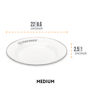Set of 2 Enamel Plates - Petromax