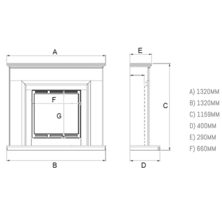 Avellino HE900E Marble Electric Fireplace Suite – Wildfire