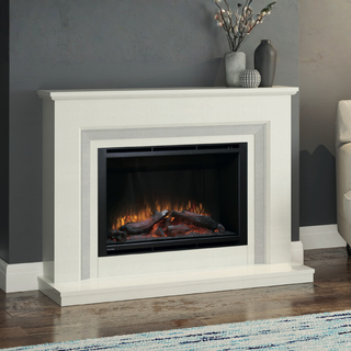 Seville HE950LE Marble Electric Fireplace Suite – Wildfire