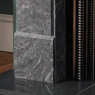 Rothwell 54" Pearl Grey Granite Fireplace Mantel Capital Fireplaces