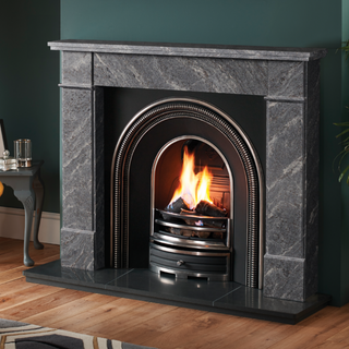 Rothwell 54" Pearl Grey Granite Fireplace Mantel Capital Fireplaces