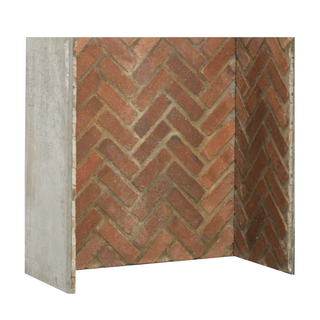 Rustic Herringbone Brick Chamber Liner - Capital Fireplaces