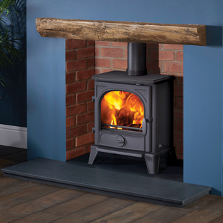 Rustic Oak Non-Combustible Geocast Fireplace Mantel Beam 48" 54"