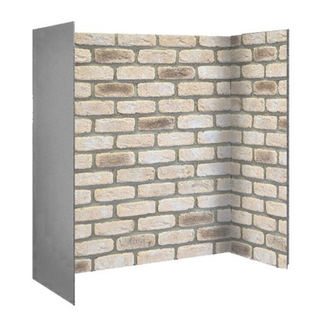 Sandstone Rustic Brick Chamber Liner Set - M.A.C. Metalcraft