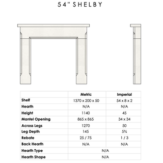 Shelby Aegean Limestone Fireplace Mantel - FDC
