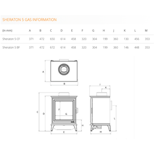 Sheraton 5 4kW Gas Stove - Gazco