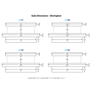 Sheringham Wall Mounted Suite